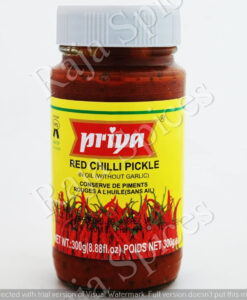Priya Red Chilli Pickle (Without Garlic)